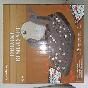 Classic Deluxe Bingo Set - Black and White